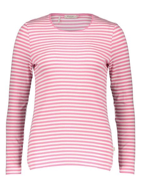 Maerz Muenchen Koszulka w kolorze jasnoróżowo-białym rozmiar: 46. Białe bluzki Maerz Muenchen, bez wzorów, bez kołnierzyka, bez ramiączek. Za 126,99 zł.