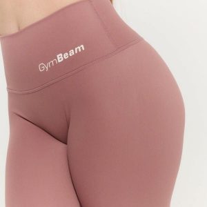 Legginsy damskie fitness z wysokim stanem Prime Haze. Szare legginsy GYMBEAM, bez wzorów, z elastanu, z podwyższonym stanem. Za 130,90 zł.