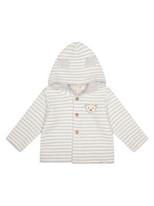 Steiff Kardigan w kolorze szaro-białym rozmiar: 50. Białe kardigany Steiff, z bawełny. Za 217,99 zł.