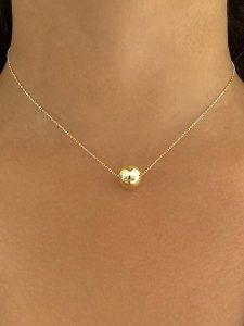 ÔNESSA Naszyjnik z elementem ozdobnym - dł. 40 cm rozmiar: onesize. Żółte naszyjniki ÔNESSA, z mosiądzu. Za 114,95 zł.