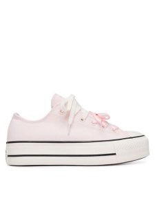 Converse Trampki Chuck Taylor All Star Peached Canvas​ A18916C Różowy. Czerwone trampki Converse, bez wzorów, z materiału, bez zapięcia. Za 419,99 zł.