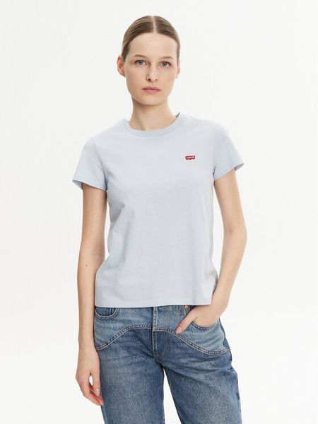 Levi's® T-Shirt Perfect 39185-0361 Błękitny Regular Fit. Niebieskie t-shirty s, bez wzorów, z bawełny, bez kołnierzyka, bez ramiączek. Za 59,99 zł.