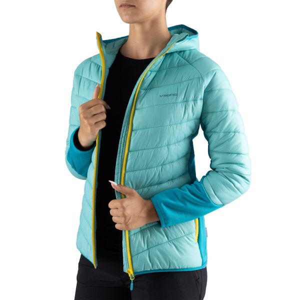 Kurtka pikowana turystyczna damska Viking Becky Warm Pro, PrimaLoft. Niebieskie kurtki Viking, xl, bez wzorów, z puchu, bez kaptura. Za 299,00 zł.