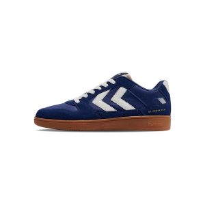 Sneakersy Hummel St. Power Play SP. Niebieskie buty sportowe Hummel, bez wzorów, bez zapięcia. Za 303,00 zł.