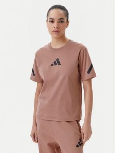Adidas T-Shirt Z.N.E. JC9311 Różowy Regular Fit. Czerwone t-shirty ADIDAS, m, bez wzorów, z bawełny, bez kołnierzyka, bez ramiączek. Za 139,99 zł.