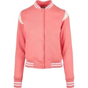 Damska Bluza Dresowa College. Białe bluzy Urban Classics, s, bez wzorów, z dresówki, bez kaptura. Za 154,99 zł.