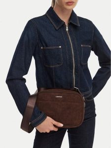 Lasocki Torebka CEO-LSK-X-014-10 Brązowy. Brązowe listonoszki Lasocki, bez wzorów, z materiału, bez dodatków. Za 179,99 zł.