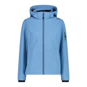 Damska kurtka turystyczna z kapturem CMP. Białe kurtki CMP, xs, bez wzorów, z softshellu, z kapturem. Za 411,25 zł.