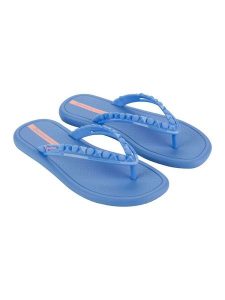 Ipanema Japonki w kolorze niebieskim rozmiar: 38. Niebieskie klapki Ipanema, bez wzorów, z tworzywa sztucznego, z otwartym noskiem, bez obcasa. Za 52,92 zł.