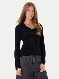 PINKO Sweter Linosa 105418 A2PS Czarny Regular Fit. Czarne swetry klasyczne Pinko, m, z syntetyku, bez kołnierzyka. Za 509,99 zł.