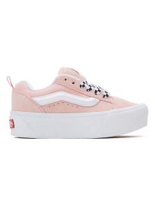 Vans Skórzane sneakersy "Knu Stack" w kolorze jasnoróżowym rozmiar: 40. Różowe trampki Vans, bez wzorów, bez zapięcia. Za 180,06 zł.