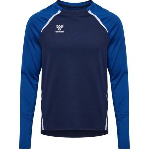 Dżersej z długim rękawem Hummel Lead 2.0. Niebieskie swetry klasyczne Hummel, z dżerseju, bez kołnierzyka. Za 263,00 zł.