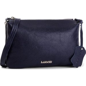 Torebka LASOCKI - BRT-059 Navy. Niebieskie listonoszki marki Lasocki, ze skóry. Za 119,99 zł.
