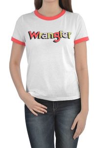 WRANGLER RINGER TEE DAMSKI T-SHIRT PARADISE PINK W7N0EVXLD 112131955. Różowe t-shirty Wrangler, s, bez wzorów, bez kołnierzyka, bez ramiączek. Za 69,99 zł.