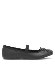 Jenny Fairy Baleriny WFA2563-1 Czarny. Czarne balerinki Jenny Fairy, bez wzorów, ze skóry, bez obcasa, bez zapięcia. Za 99,99 zł.