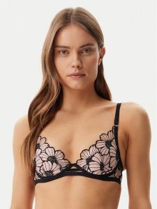 Chantelle Biustonosz z fiszbiną Lush C22ONA Czarny. Czarne biustonosze Chantelle, bez wzorów, z syntetyku. Za 209,99 zł.