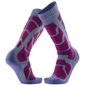 Skarpety narciarski dla kobieta Therm-ic Ski Insulation wysokosc kolano. Brązowe rękawiczki THERM-IC, bez wzorów, z elastanu. Za 119,00 zł.