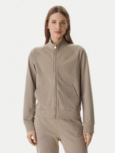 EA7 Emporio Armani Bluza 7W000457 AF13135 Brązowy Regular Fit. Brązowe bluzy EA7 Emporio Armani, s, bez wzorów, z bawełny, bez kaptura. Za 346,99 zł.