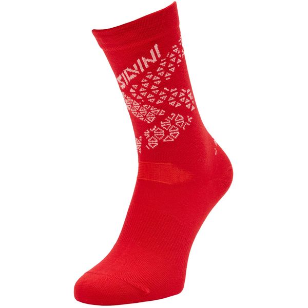 Skarpetki Silvini Bardiga. Czerwone skarpetki SILVINI, bez wzorów. Za 120,50 zł.