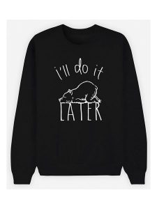 WOOOP Bluza w kolorze czarnym rozmiar: XL. Czarne bluzy Wooop, xl, bez wzorów, z bawełny, bez kaptura. Za 92,21 zł.