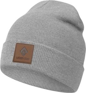 Urban Ace - unisexowa zimowa czapka typu beanie, one size - szara. Szare czapki Erima, bez wzorów, z dzianiny. Za 122,99 zł.