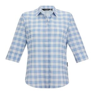 Damska Koszula W Kratę Keralin. Niebieskie koszule Regatta, bez wzorów, bez kołnierzyka, bez ramiączek. Za 150,99 zł.