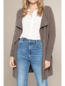 Perfect Cashmere Kaszmirowy kardigan w kolorze brązowym rozmiar: XL. Brązowe kardigany Perfect Cashmere, z kaszmiru. Za 478,99 zł.