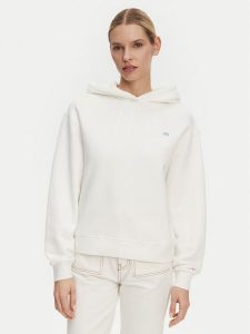 Tommy Hilfiger Bluza Contrast Flag WW0WW45979 Biały Regular Fit. Białe bluzy TOMMY HILFIGER, xxl, bez wzorów, z bawełny, bez kaptura. Za 309,99 zł.