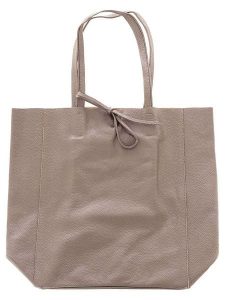 Zwillingsherz Skórzany shopper bag w kolorze beżowym - 40 x 45 cm rozmiar: onesize. Brązowe shopper bag Zwillingsherz, bez wzorów, z materiału, na ramię, bez dodatków. Za 169,63 zł.