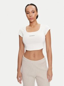 Converse Top W Wordmark Corset Top 10026506-A02 Écru Slim Fit. Topy Converse, xl, bez wzorów, z bawełny, bez kołnierzyka, bez ramiączek. Za 109,99 zł.