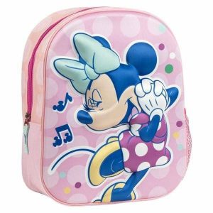 Plecak szkolny 3D Minnie Mouse Różowy. Czerwone plecaki MINI MOUSE. Za 81,40 zł.