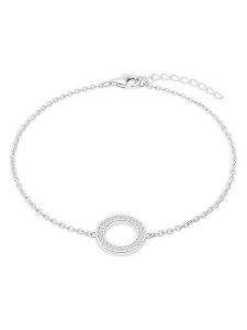 S.Oliver Srebrna bransoletka z elementem ozdobnym rozmiar: onesize. Szare bransoletki s.Oliver, z cyrkonią, srebrne. Za 152,99 zł.