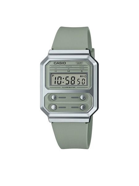 Casio Zegarek A100WEF-3AEF Zielony. Zielone, cyfrowe zegarki Casio. Za 249,99 zł.