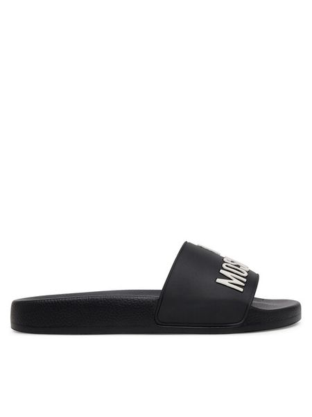 LOVE MOSCHINO Klapki JA28052G0MI14000 Czarny. Czarne klapki LOVE MOSCHINO, bez wzorów, z syntetyku, bez obcasa. Za 469,99 zł.