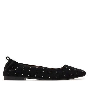 Baleriny Pepe Jeans. Czarne balerinki Pepe Jeans, bez wzorów, z jeansu, bez obcasa, bez zapięcia. Za 299,99 zł.
