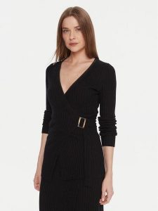 Kontatto Kardigan 3M0954C Czarny Slim Fit. Czarne kardigany Kontatto, z syntetyku. Za 469,99 zł.