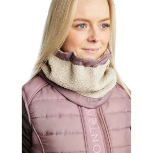 Szalik damski teddy Montar Ebba. Zielone szaliki MONTAR, bez wzorów, z materiału. Za 155,50 zł.