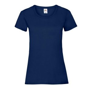 Koszulka Damska Valueweight. Niebieskie bluzki FRUIT OF THE LOOM, xs, bez wzorów, sportowe, bez kołnierzyka, bez ramiączek. Za 35,99 zł.