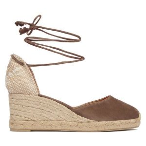 Espadryle Castañer. Brązowe jeansy Castañer, bez wzorów. Za 503,99 zł.