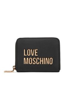 LOVE MOSCHINO Portfel JC5613PP0NKD0000 Czarny. Czarne portfele LOVE MOSCHINO, bez wzorów, ze skóry. Za 319,99 zł.