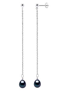 Pearline Srebrne kolczyki-wkrętki z perłami rozmiar: onesize. Czarne kolczyki Pearline, z perłą, srebrne. Za 173,99 zł.