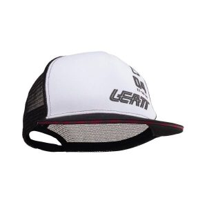 Czapka z daszkiem LEATT Cap Trucker. Czarne czapki LEATT, bez wzorów, sportowe. W wyprzedaży za 116,10 zł.
