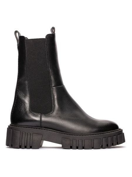 Clarks Skórzane sztyblety "Page" w kolorze czarnym rozmiar: 42. Czarne botki Clarks, bez wzorów, bez obcasa, bez zapięcia. Za 281,10 zł.
