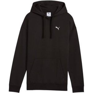 Bluza damska Puma ESS Comfort Hoodie FL 01. Czarne bluzy Puma, bez wzorów, z bawełny, z kapturem. Za 168,99 zł.