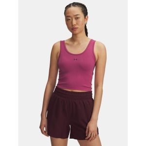 Koszulka Under Armour Vanish Seamless Tank. Czerwone bluzki Under Armour, bez wzorów, sportowe, bez kołnierzyka, bez ramiączek. Za 129,99 zł.