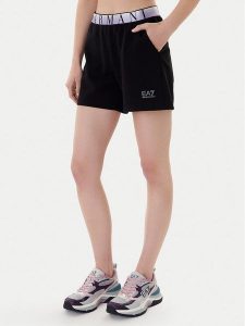 EA7 Emporio Armani Szorty sportowe 7W001153 AF12501 UC001 Czarny Regular Fit. Czarne spodenki sportowe EA7 Emporio Armani, xxl, bez wzorów, z syntetyku. Za 290,99 zł.