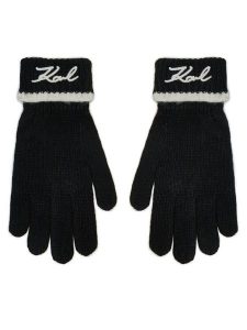 KARL LAGERFELD Rękawiczki Damskie 246W3601 Czarny. Czarne rękawiczki KARL LAGERFELD, bez wzorów, z dzianiny. Za 269,99 zł.