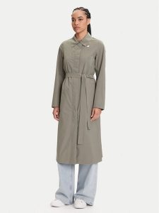 K-Way Trencz Barbra K61337W Zielony Regular Fit. Zielone płaszcze K-Way, s, bez wzorów, z syntetyku, bez kaptura. Za 819,99 zł.