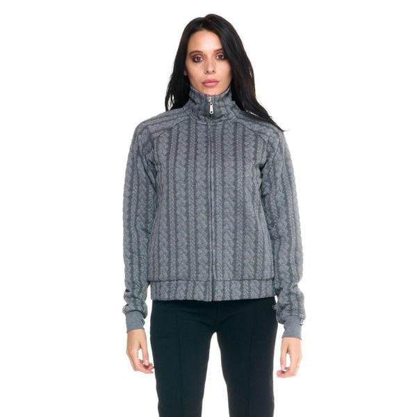 Damska bluza z golfem Leone zapinana na zamek błyskawiczny w kolorze szarym. Brązowe bluzy LEONE 1947 APPAREL, l, bez wzorów, z tkaniny, bez kaptura. W wyprzedaży za 167,70 zł.
