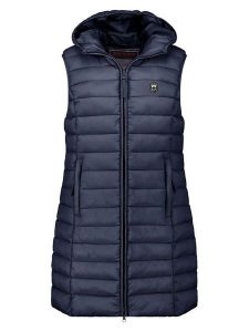 ANAPURNA Kamizelka pikowana "Vakitalana Long" w kolorze granatowym rozmiar: XL. Niebieskie kamizelki ANAPURNA, xl, bez wzorów, bez kołnierzyka, bez ramiączek, bez kaptura. Za 126,99 zł.